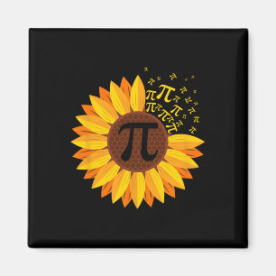 Pi Day Sunflower Pi Number Symbool Wiskunde Gevoel Magneet