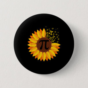 Pi Day Sunflower Pi Number Symbool Wiskunde Gevoel Ronde Button 5,7 Cm