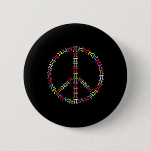Pi Day Symbool Vredesteken Kinder Wiskunde Leraar Ronde Button 5,7 Cm