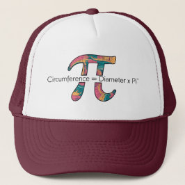 Pi Day Trucker Hat – Kleurrijk Mathematisch Ontwer Pet