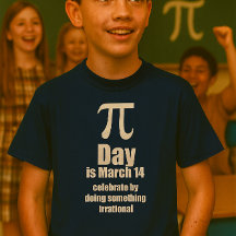 Pi Day viering shirt, donker