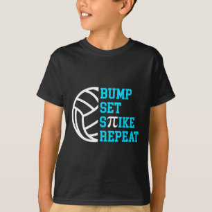 PI Day Volleybyll Bump Set Spike Herhaal Wiskunde T-shirt
