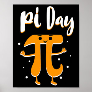 Pi Day Wiskunde Algebra Geeks Studenten Geek Nerd Poster