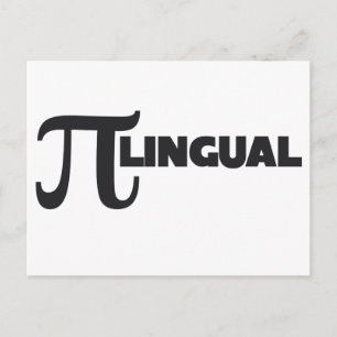 Pi Day Wiskunde Geek humor Briefkaart