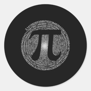 Pi Day Wiskunde Geek Teacher 3.14 Pi Day Ronde Sticker