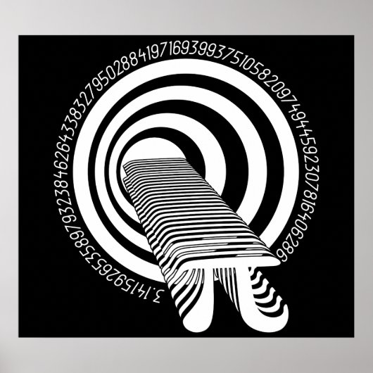 Pi Day Wiskunde Infinity Poster (Voorkant)