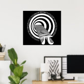 Pi Day Wiskunde Infinity Poster (Thuiskantoor)