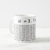 pi Digits 3.14159 Mathematics Love Pi Day Mok (Voorkant links)