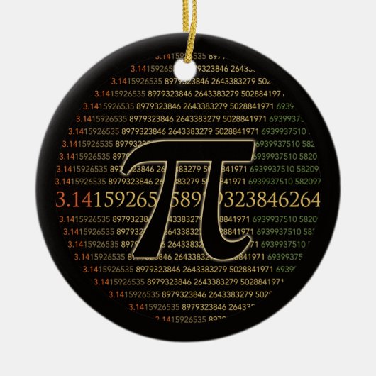Pi Eclipse Keramisch Ornament (Voorkant)