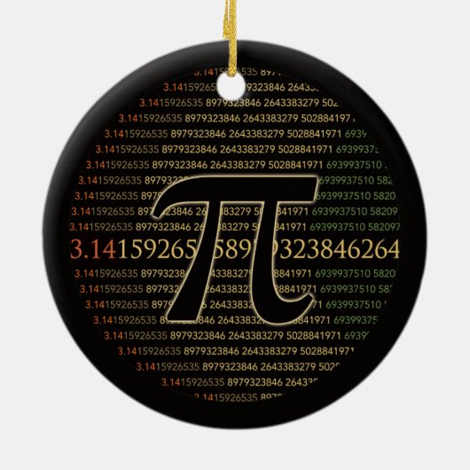 Pi Eclipse Keramisch Ornament (Achterkant)