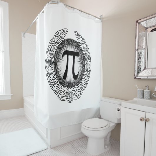 PI Embleem Douchegordijn (In situ)