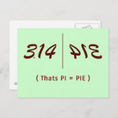 PI Fun Briefkaart (Voorkant / Achterkant)