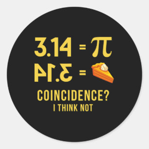 Pi Happy Pi Day Ronde Sticker