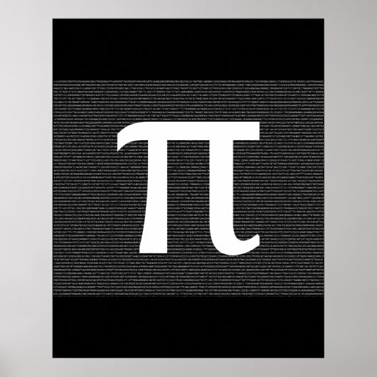 PI - Het irrationele wiskundige constante Poster (Voorkant)