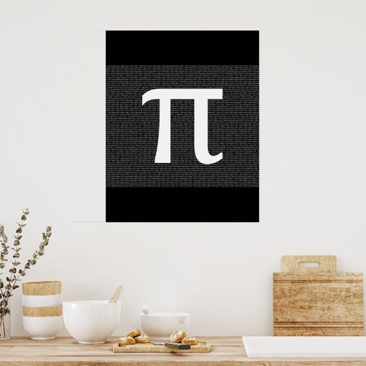 PI - Het irrationele wiskundige constante Poster (Keuken)