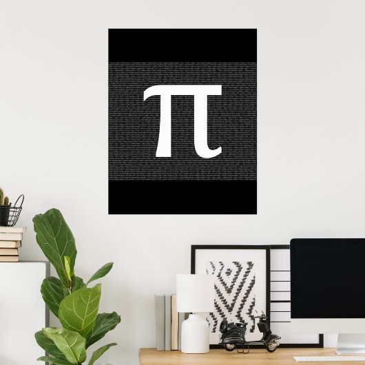 PI - Het irrationele wiskundige constante Poster (Thuiskantoor)