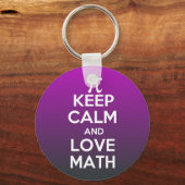 Pi houdt kalm en houdt van wiskunde sleutelhanger (Voorkant)