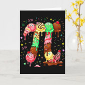 Pi ijs druppel wiskunde Pi wiskunde grappig Pi-dag Kaart (Gele Bloem)