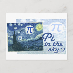 Pi in de hemel briefkaart