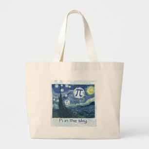 Pi in de Sky Gift Ideeën Grote Tote Bag