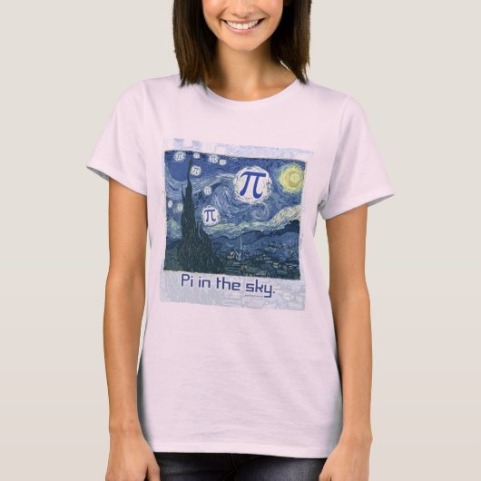 Pi in de Sky Gift Ideeën T-shirt (Voorkant)