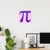 Pi in Paars Poster (Thuiskantoor)