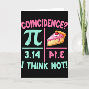 Pi is gelijk aan taart voor gelukkige Pi-dag wisku Kaart