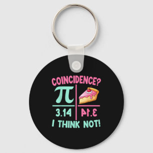 Pi is gelijk aan taart voor gelukkige Pi-dag wisku Sleutelhanger