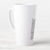 "PI" Latte Mug (Angle gauche)