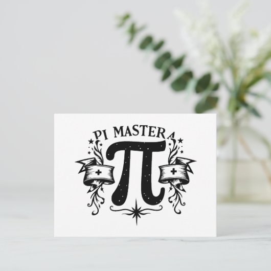 Pi Master Briefkaart (Staand voorkant)