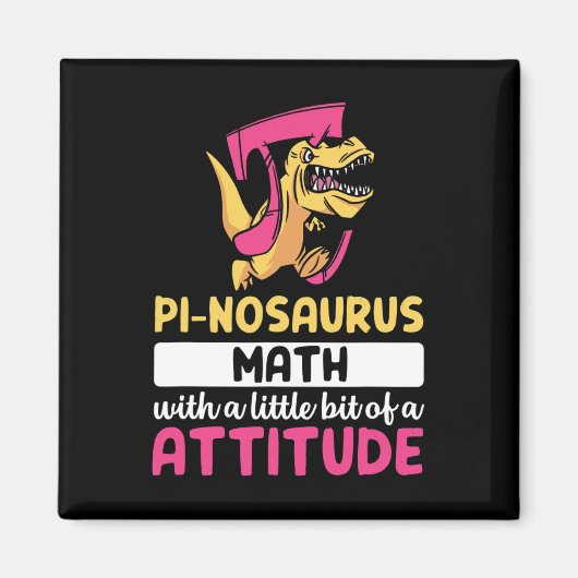 Pi Math Mathematics Dinosaur Dino Pi Day  Magneet (Voorkant)