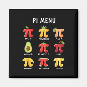 Pi Menu 3,14 Pi-nummersymbool Wiskunde Docent Grap Magneet