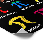 Pi Menu 3.14 Pi Symbool - Wiskunde leraar Fijne Pi Poster (Hoek)