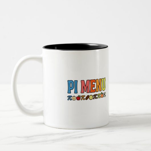 Pi Menu Coffee Mug – Funny Math Pi Lover Gift (Gauche)