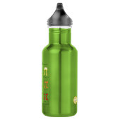 Pi Menu Cute Math Pi Day Bouteille d'eau verte (Droite)