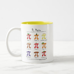 Pi Menu Cute Math Pi Day Café Mug