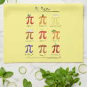 Pi Menu Cute Math Pi Day Pie Cuisine Serviette De (Plié)