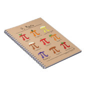 Pi Menu Cute Math Pi Jour Carnet (Côté Droit)