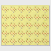 Pi Menu Cute Wiskunde Pi Day Gift Wrapping Paper Cadeaupapier (Vlak)