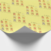 Pi Menu Cute Wiskunde Pi Day Gift Wrapping Paper Cadeaupapier (Hoek)