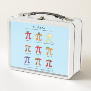Pi Menu Cute Wiskunde Pi Day Lunch Box