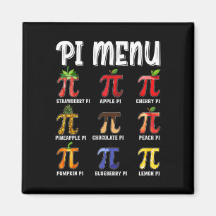 Pi Menu Grappig Pi 3.14 Wiskunde Docent Pie Menu M Magneet