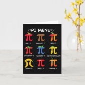 Pi Menu Math Enseignant Funny Pi Day Enseignant Ma (Fleur jaune)