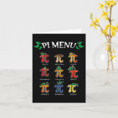 Pi Menu Pi Day 2025 3.14 Math Teacher Pie Menu Mat (Fleur jaune)