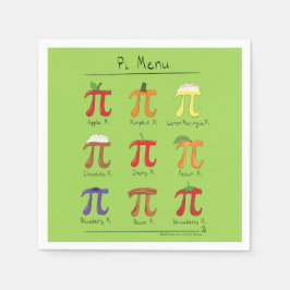 Pi Menu Schattigee Wiskunde Pi Day Party Servetten