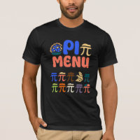 Pi Menu T-Shirt – Grappige wiskunde & pizza T-shir