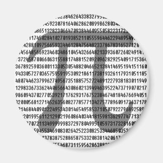 Pi met de cijfers magneet