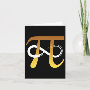 Pi Nummer 3.14 Infinity Symbool Grappig Wiskunde G Kaart
