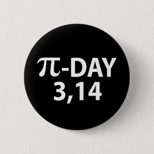 Pi-nummer per dag ronde button 5,7 cm