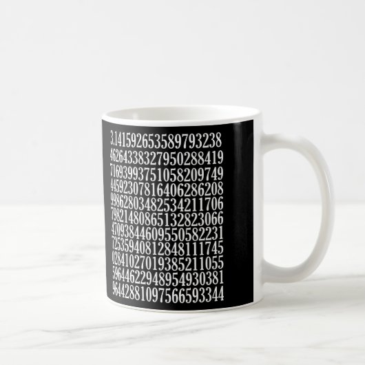 Pi Nummers Mok Pi Dag Wiskunde Wetenschap Geek Ner (Rechts)